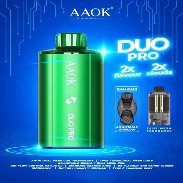 AAOK DUAL PRO 15000 PUFF DISPOSABLE