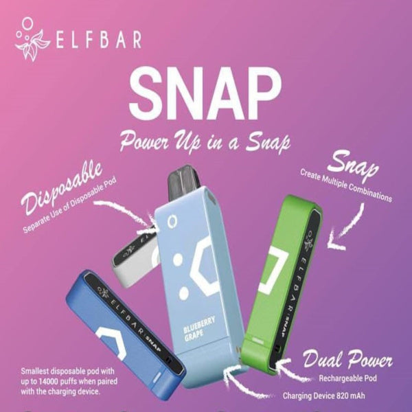 ELF BAR SNAP 14000 DISPOSABLE PREFILLED POD